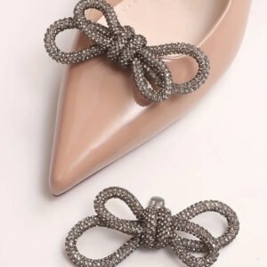 Midnight Bow Shoe Brooch