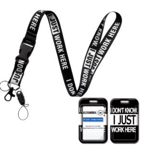 I don’t know I just work here ID badge
