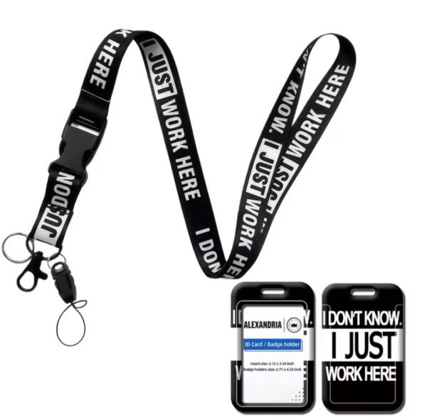 I don’t know I just work here ID badge